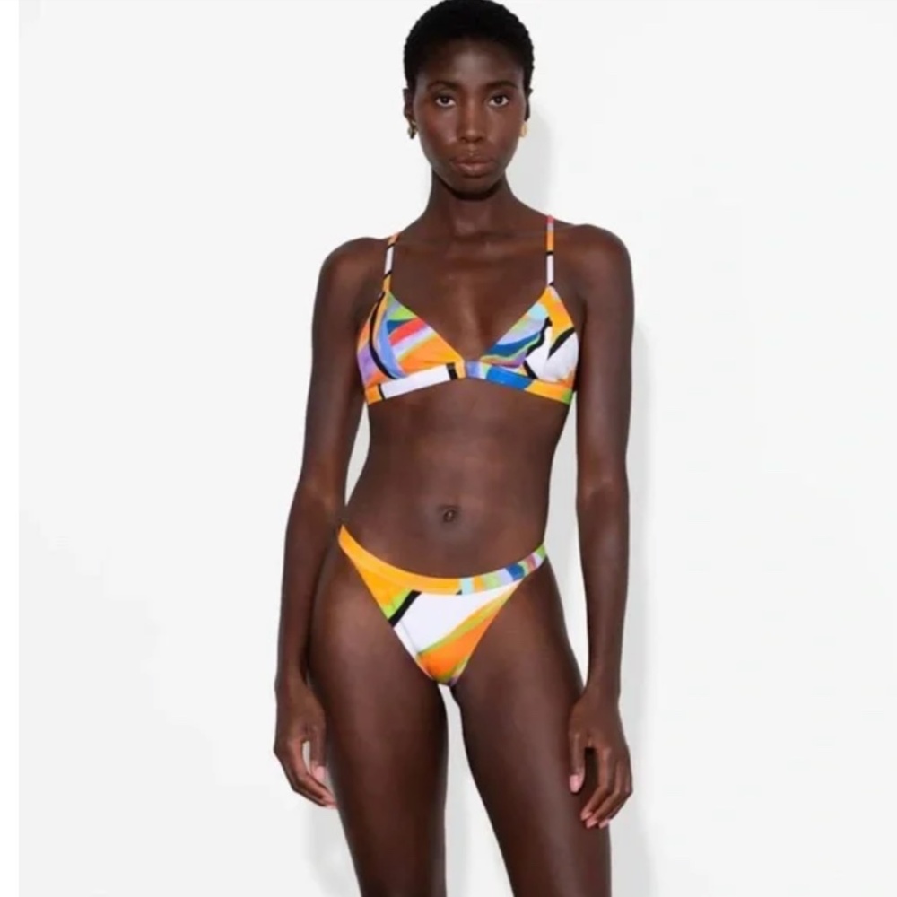 Mara Hoffman Alegasi-Print Astrid Triangle Bikini Top - Picture 4 of 8